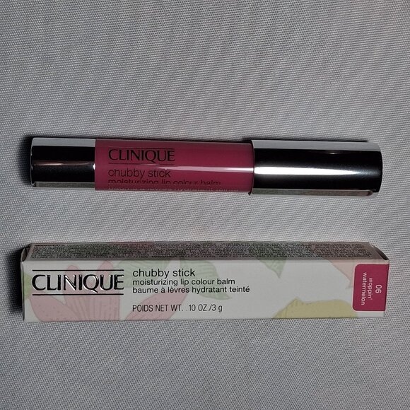 Clinique Chubby Stick Moisturizing Lip Balm 06  Woppin Watermelon NIB - Picture 2 of 3